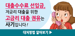 대출수수료 선입금 사기입니다!