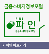 금융소비자 정보 포털 파인 바로가기